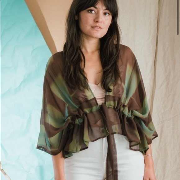 SALE 🔥ARAE Medina Top, Cotton & Silk‎ Chifon - Picture 8 of 8